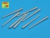 Aber 350L-30 Set of 8 pcs 381mm (15in) L42 Mk.I long barrels for Hood, Repulse, Queen Elisabeth, Vanguard (1:350)